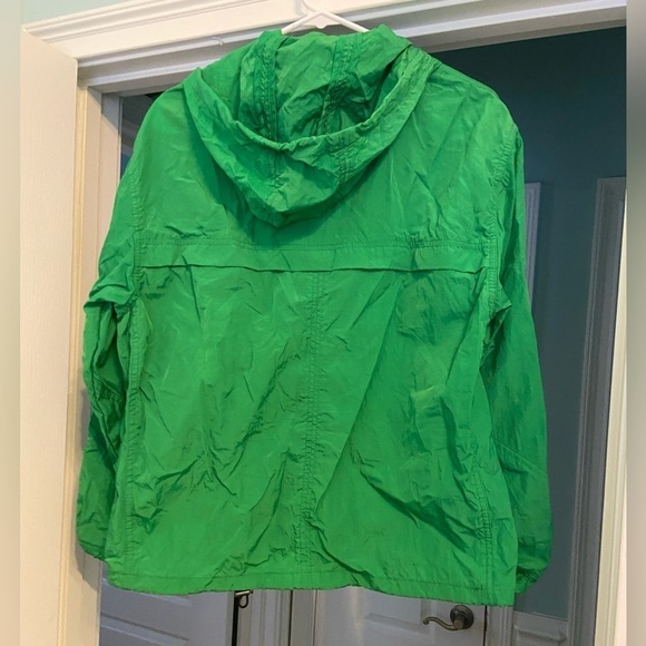 Blank NYC Vibrant Kelly Green Hooded Windbreaker - Picture 2 of 4